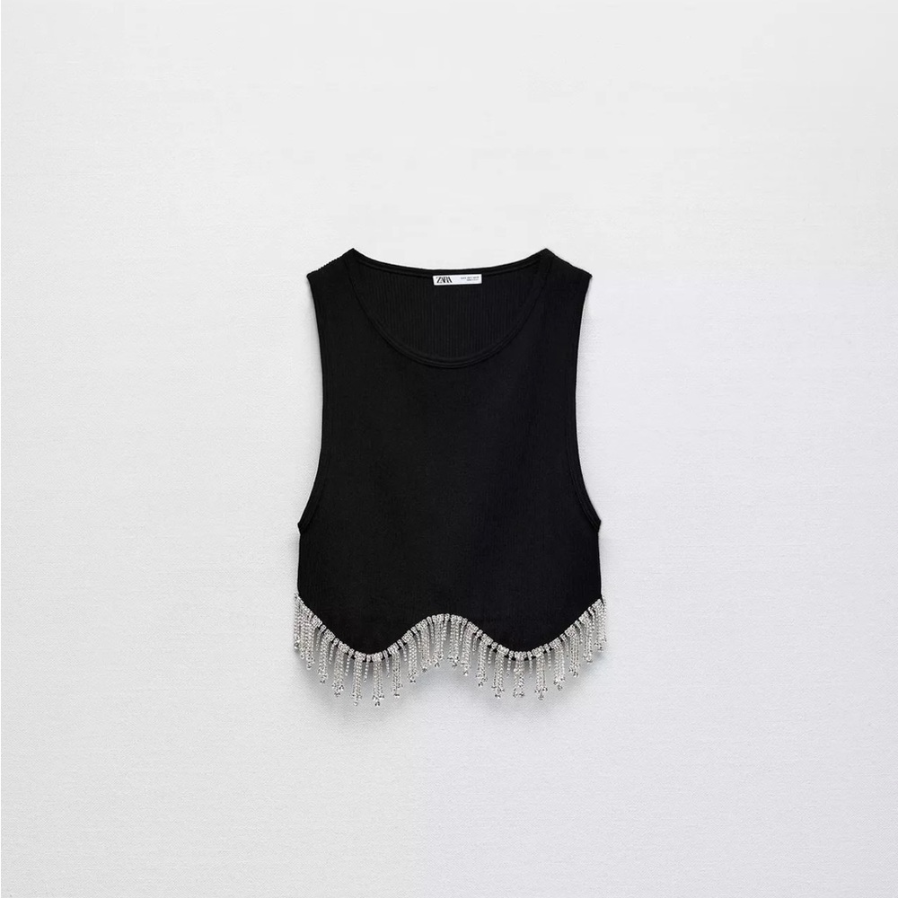 Zara Seamless Rhinestone Top - Picture 3 of 5